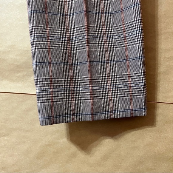 Olivia Palermo | NWT Plaid Trousers High Waisted Pants Auburn Size 10 - Picture 6 of 10